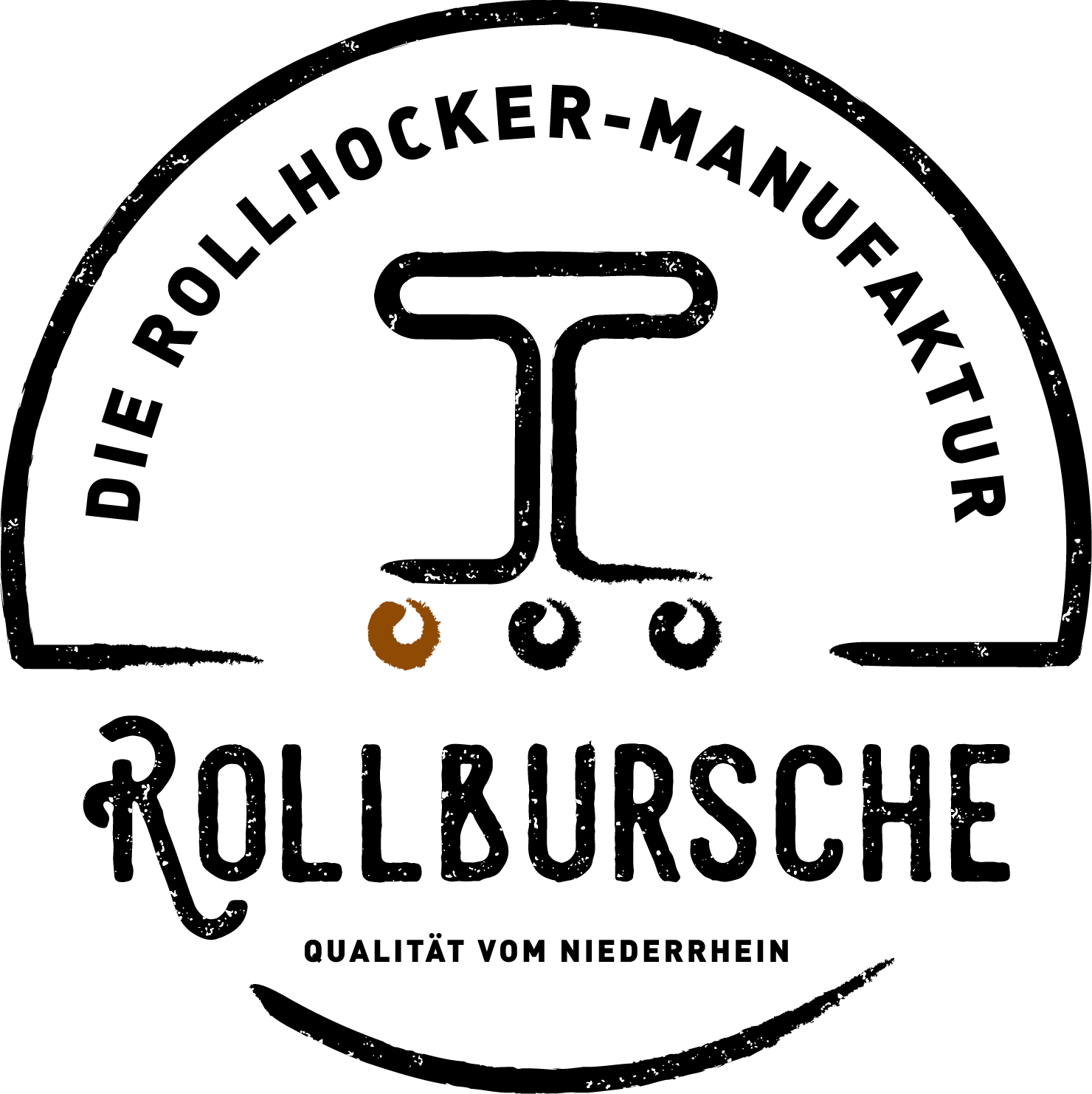 Rollbursche Logo, Rollhocker-Manufaktur vom Niederrhein