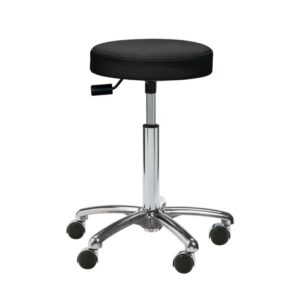 Universal-Hocker Felis Deluxe Scandic mit Hebeltechnik, mittlerer Gasfeder, Basis-Fußkreuz und Deluxe Rollen